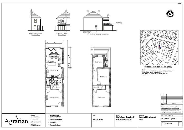 Single Storey Extension Plan