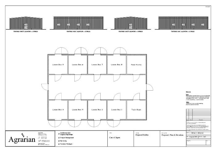 Eight Box Stable With Tack Room And Feed Store